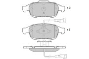 12-1436 E.T.F. sada brzdových platničiek kotúčovej brzdy 12-1436 E.T.F.
