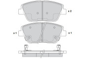 12-1548 E.T.F. sada brzdových platničiek kotúčovej brzdy 12-1548 E.T.F.
