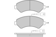 12-1587 E.T.F. sada brzdových platničiek kotúčovej brzdy 12-1587 E.T.F.