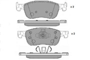 12-1708 Sada brzdových destiček, kotoučová brzda E.T.F.