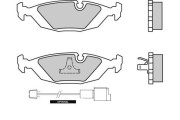 12-0236 Sada brzdových destiček, kotoučová brzda E.T.F.