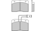 12-0363 E.T.F. sada brzdových platničiek kotúčovej brzdy 12-0363 E.T.F.