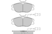 12-0374 Sada brzdových destiček, kotoučová brzda E.T.F.