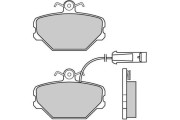 12-0375 Sada brzdových destiček, kotoučová brzda E.T.F.