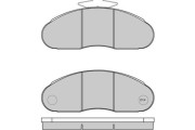 12-5261 E.T.F. sada brzdových platničiek kotúčovej brzdy 12-5261 E.T.F.