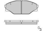 12-0617 Sada brzdových destiček, kotoučová brzda E.T.F.