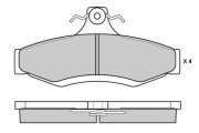 12-0851 Sada brzdových destiček, kotoučová brzda E.T.F.