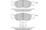 12-0853 E.T.F. sada brzdových platničiek kotúčovej brzdy 12-0853 E.T.F.