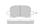 12-0859 Sada brzdových destiček, kotoučová brzda E.T.F.