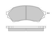 12-0895 Sada brzdových destiček, kotoučová brzda E.T.F.