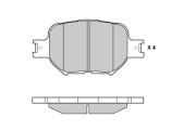 12-0963 Sada brzdových destiček, kotoučová brzda E.T.F.