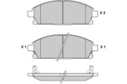 12-0968 Sada brzdových destiček, kotoučová brzda E.T.F.