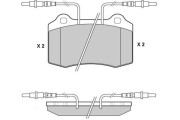 12-0985 E.T.F. sada brzdových platničiek kotúčovej brzdy 12-0985 E.T.F.