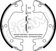 153-077K CIFAM sada brzd. čeľustí parkov. brzdy 153-077K CIFAM