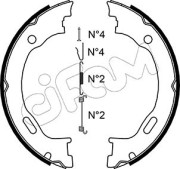 153-242K CIFAM sada brzd. čeľustí parkov. brzdy 153-242K CIFAM