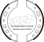 153-337 CIFAM sada brzd. čeľustí parkov. brzdy 153-337 CIFAM