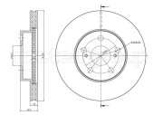 800-1062C Brzdový kotouč CIFAM