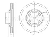 800-1175 Brzdový kotouč CIFAM