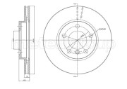 800-1408C Brzdový kotouč CIFAM