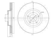 800-1417C Brzdový kotouč CIFAM