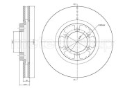 800-1537C Brzdový kotouč CIFAM