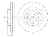 800-1662C Brzdový kotouč CIFAM