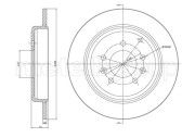 800-303 Brzdový kotouč CIFAM