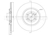 800-325 CIFAM brzdový kotúč 800-325 CIFAM