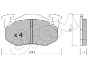 822-038-2 Sada brzdových destiček, kotoučová brzda CIFAM