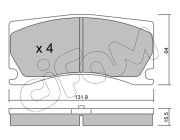 822-1106-0 Sada brzdových destiček, kotoučová brzda CIFAM
