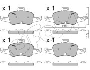 822-1127-0 Sada brzdových destiček, kotoučová brzda CIFAM