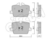 822-1265-0 Sada brzdových destiček, kotoučová brzda CIFAM