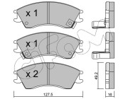 822-160-0 Sada brzdových destiček, kotoučová brzda CIFAM