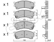 822-223-0 Sada brzdových destiček, kotoučová brzda CIFAM
