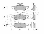 822-556-1 Sada brzdových destiček, kotoučová brzda CIFAM