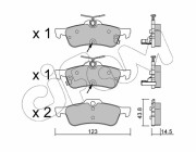 822-556-2 Sada brzdových destiček, kotoučová brzda CIFAM