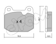 822-013-1 Sada brzdových destiček, kotoučová brzda CIFAM