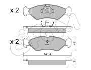 822-073-0 CIFAM sada brzdových platničiek kotúčovej brzdy 822-073-0 CIFAM