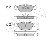 822-091-0 CIFAM sada brzdových platničiek kotúčovej brzdy 822-091-0 CIFAM