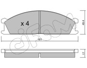 822-107-0 CIFAM sada brzdových platničiek kotúčovej brzdy 822-107-0 CIFAM