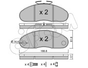 822-111-1 CIFAM sada brzdových platničiek kotúčovej brzdy 822-111-1 CIFAM