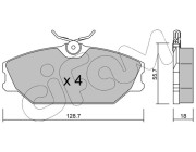 822-142-2 Sada brzdových destiček, kotoučová brzda CIFAM