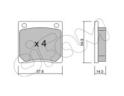 822-229-0 CIFAM sada brzdových platničiek kotúčovej brzdy 822-229-0 CIFAM