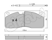 822-270-0K CIFAM sada brzdových platničiek kotúčovej brzdy 822-270-0K CIFAM