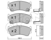 822-277-0 CIFAM sada brzdových platničiek kotúčovej brzdy 822-277-0 CIFAM