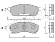 822-410-0 CIFAM sada brzdových platničiek kotúčovej brzdy 822-410-0 CIFAM