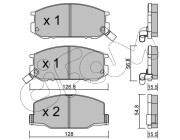 822-425-0 CIFAM sada brzdových platničiek kotúčovej brzdy 822-425-0 CIFAM