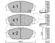 822-435-0 Sada brzdových destiček, kotoučová brzda CIFAM