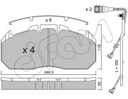 822-587-0K CIFAM sada brzdových platničiek kotúčovej brzdy 822-587-0K CIFAM