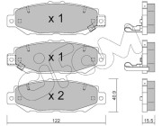 822-759-0 Sada brzdových destiček, kotoučová brzda CIFAM